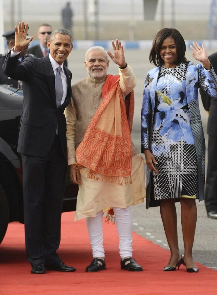 First Lady Michelle Obama in Bibhu Mohapatra