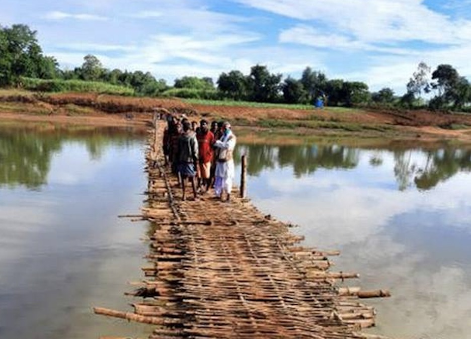 Odisha Man Builds Bridge Mortgaging Farm